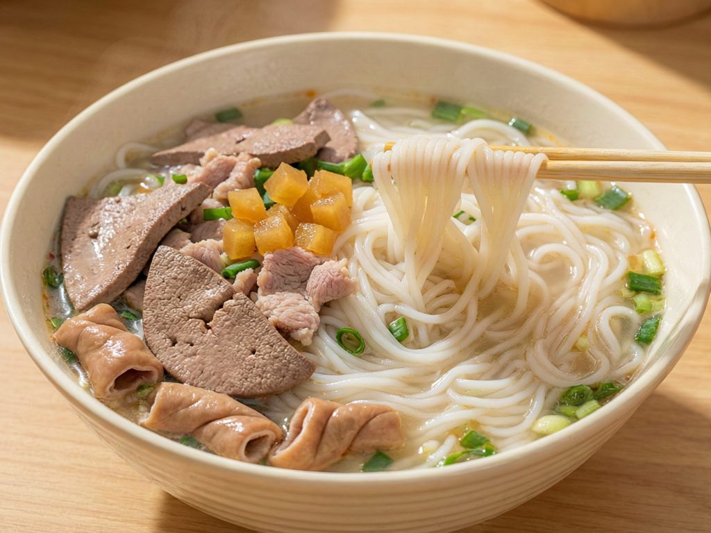 安远三鲜粉——猪肝瘦肉小肠三鲜合一的名小吃